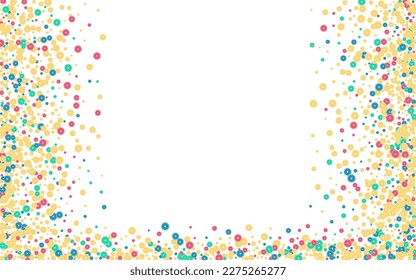 Confeti de verano multicolor hecho de rodajas naranjas. Ilustración vectorial.