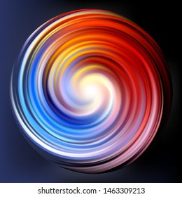 
Multicolored swirl circle vector abstract background