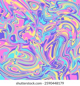 Multicolored template, hippie or psychedelic background. For poster or banner background. Vector illustration