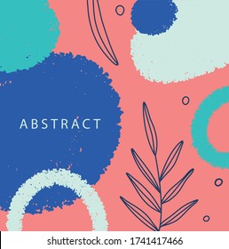 Multi-colored  templates with abstract shapes. Media post for social networks. Universal templates for invitation. Greeting cards, flyers, design, cover.