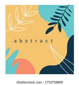 Multi-colored  templates with abstract shapes. Media post for social networks. Universal templates for invitation. Greeting cards, flyers, design, cover.