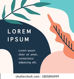 Multi-colored  templates with abstract shapes. Media post for social networks. Universal templates for invitation. Greeting cards, flyers, design, cover.