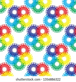 multi-colored tiles. Abstract pattern seamless background. Fabric wallpaper seamless.
The ability to stretch to any size in all directions without loss of quality.  Vector illustration.