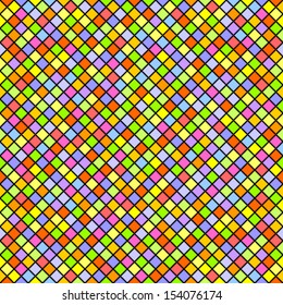 Multicolored tiles form a seamless background.