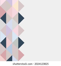 Multicolored triangle alternating rows Graphic style or background, vector.