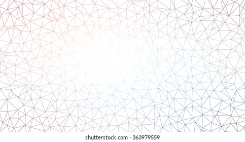 Multicolored triangle pattern background in line. Mosaic banners illustration