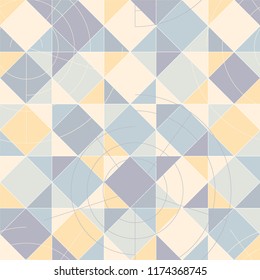 Multicolored triangle patterns/ Graphic stylish seamless vector background