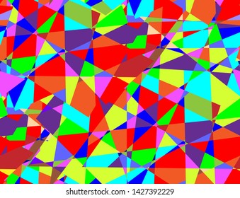 multicolored triangle shapes seamless pattern