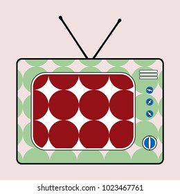 Multicolored TV icon.