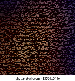 Multi-colored vector backdrop with bent lines. Bright illustration with gradient circular arcs. Design for your business promotion.