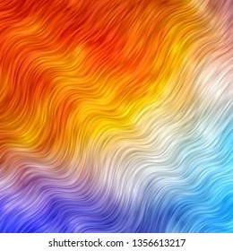 Multi-colored vector backdrop with circular arc. Colorful illustration with curved lines. Best design for your posters, banners.