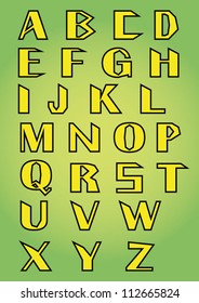 Multi-colored vector exclusive design of font