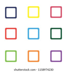 Multicolored vector frames