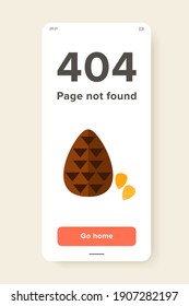 Multicolored vector icon of cone and pine nuts