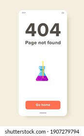 Multicolored vector icon of Erlenmeyer flask and red straw
