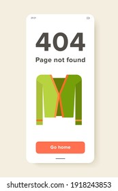 Multicolored vector icon of green jacket with orange stripe