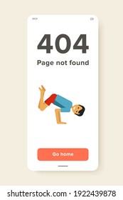 Multicolored vector icon of man lifting legs and body up