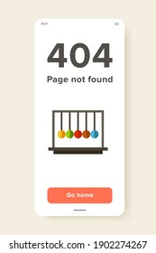 Multicolored vector icon of Newton cradle balancing balls