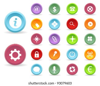 Multicolored Vector Icon Set 04