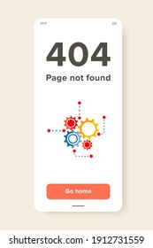 Multicolored vector icon of several gears of one mechanism representing engineering concept