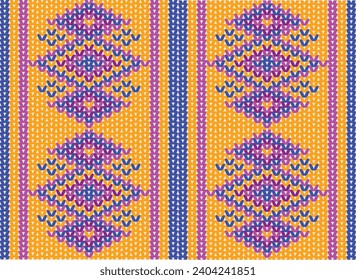 Multicolored vector illustration Seamless knitting Patterns for printing shirts, clothing, dresses, tablecloths, blankets, bedding, wrapping paper, quilts, fabric, bags and other textile products.