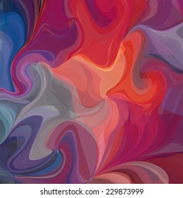 Multicolored Vector Original Watercolor Painting Background