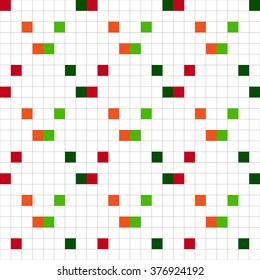 Multicolored vector pattern of squares