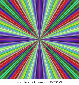 Multicolored vector ray burst motion background design