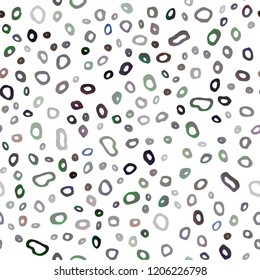 multi-colored vector seamless layout with circle spots. Blurred bubbles on abstract backdrop with colorful gradient. Trendy design for wallpaper, fabric makers.