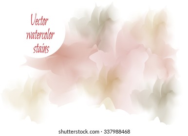 Multicolored vector watercolor stains.