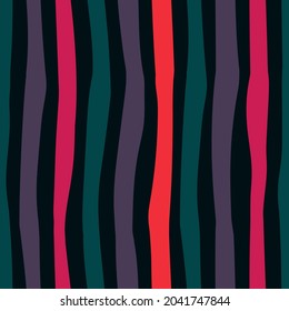 Multicolored vertical stripes. Abstract striped bright background. Seamless vector pattern.
