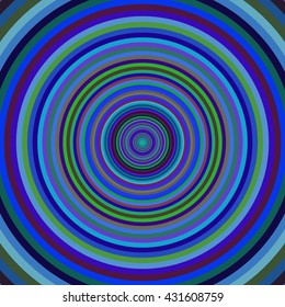 Multicolored vibrant circles pattern. Vector illustration.