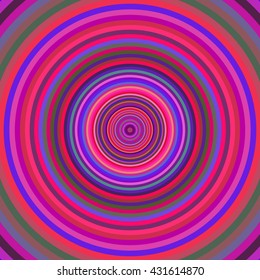 Multicolored vibrant circles pattern. Vector illustration.