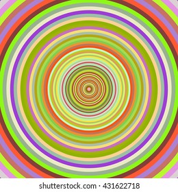Multicolored vibrant circles pattern. Vector illustration.