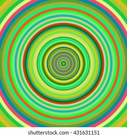 Multicolored vibrant circles pattern. Vector illustration.