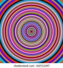 Multicolored vibrant circles pattern. Vector illustration.