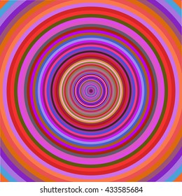 Multicolored vibrant circles pattern. Vector illustration.