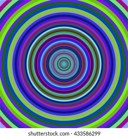 Multicolored vibrant circles pattern. Vector illustration.