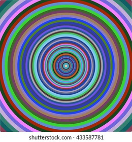 Multicolored vibrant circles pattern. Vector illustration.