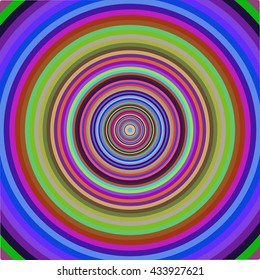 Multicolored vibrant circles pattern. Vector illustration.