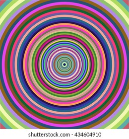 Multicolored vibrant circles pattern. Vector illustration.
