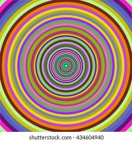 Multicolored vibrant circles pattern. Vector illustration.