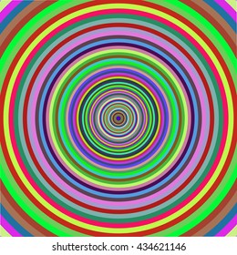 Multicolored vibrant circles pattern. Vector illustration.