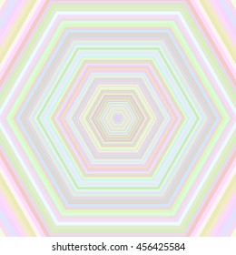 Multicolored vibrant hexagon pattern. Vector illustration.