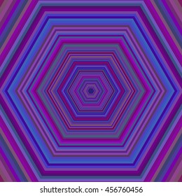 Multicolored vibrant hexagon pattern. Vector illustration.