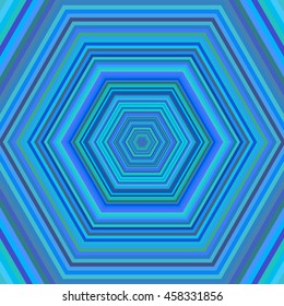 Multicolored vibrant hexagon pattern. Vector illustration.