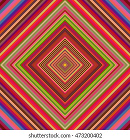 Multicolored vibrant rhombus pattern. Vector illustration.