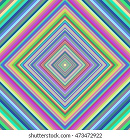 Multicolored vibrant rhombus pattern. Vector illustration.