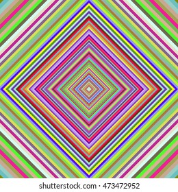 Multicolored vibrant rhombus pattern. Vector illustration.