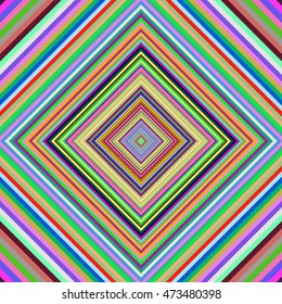 Multicolored vibrant rhombus pattern. Vector illustration.